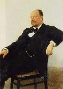 Ilya Yefimovich Repin Portrait of the composer Anatoly Konstantinovich Lyadov oil painting